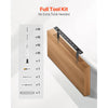 VEVOR Floating Shelf Brackets 2 Pcs, 150 lbs/68 kg Weight Capacity, 16x6.2x1.5 inch / 406.4x157.4x38.1 mm, Heavy Duty Hidden Shelf Brackets Support, Wall Mounting Invisible Floating Shelves Bracket