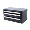 VEVOR Drill Bit Dispenser Cabinet, Three-Drawer Drill Bit Organizer Cabinet for A to Z, Steel Drill Dispenser Organizer Cabinet with Labels, Stackable Drill Dispenser for Drill Bit Storage