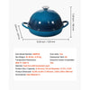 VEVOR Enameled Cast Iron Dutch Oven, 5 Quart Pot for Sourdough Bread Baking, Heavy-Duty Cookware Pan with Lid and Dual Handles, Oven Induction Compatible up to 500℉, for Cooking Roasting