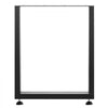 VEVOR Set of 2 Steel Table Legs, 28''Height 24''Wide Dining Table Legs, Heavy Duty 3.1" Width Box Section Square Table Legs, 28x24x3.1 Inch Black Color Industrial Country Style Metal Dining Legs