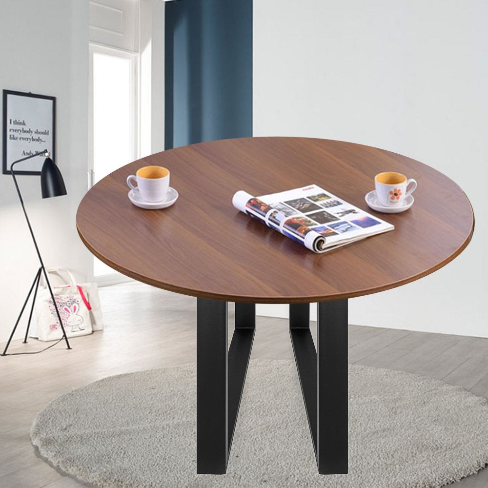VEVOR Set of 2 Steel Table Legs, 28''Height 35''Wide Dining Table Legs, Heavy Duty 3.1" Width Box Section Square Table Legs, 28x35x3.1 Inch Black Color Industrial Country Style Metal Dining Legs