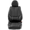 VEVOR Seat Covers, Universal Car Seat Covers Front Seats, 6pcs Faux Leather Seat Cover, Full Enclosed Design, Detachable Headrest and Airbag Compatible, for Most Cars SUVs and Trucks Black