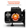 VEVOR 1/2 HP Shallow Well Jet Pump, AC 115/230 Volt, 790 GPH Dual Voltage Cast Iron Well Jet Pump, with 147 ft Max Head Lift, Automatic Pressure Switch, for Garden Irrigation Lawn Sprinkler System