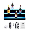 VEVOR LED Lighted Liquor Bottle Display, 3 Tiers 24 Inch Commercial Illuminated Home Bar Shelf, 3 Steps Whiskey Rack Stand, Acrylic Drink Shelves with RF Remote & App Control, and Multicolor lighting