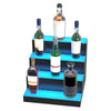 VEVOR LED Lighted Liquor Bottle Display Bar Shelf RF & App Control 16" 4-Step