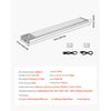 VEVOR Under Cabinet Lighting, 2 PCS, 62 LED Motion Sensor Lights, Rechargeable Battery Operated Closet Lights with Remote Control, Wireless Under Counter Light for Cabinets, Bookshelf, Stair, Hallway
