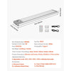 VEVOR Under Cabinet Lighting, 5 PCS,  68 LED Motion Sensor Lights, Rechargeable Battery Operated Closet Lights with Remote Control, Wireless Under Counter Light for Cabinets, Bookshelf, Stair, Hallway