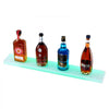 VEVOR LED Lighted Liquor Bottle Display, 1 Tier 30 Inch Wall Mounted Whiskey Rack Stand, 1 Step Commercial Illuminated Home Bar Shelf, Acrylic Drinks lighting Shelves with RF Remote & App Control