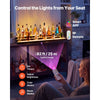 VEVOR LED Lighted Liquor Bottle Display, 3 Tiers 48 inches, Acrylic Illuminated Home Bar Shelf Display with RF Remote & App Control, DIY Setup with Type-C Cables, 9 Static Colors, for 36-48 Bottles