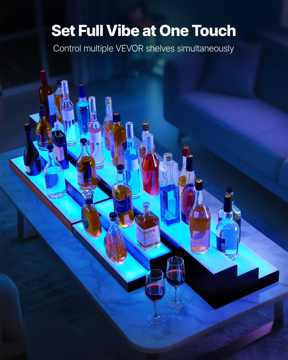 Group control: control multiple VEVOR shelves simultaneously