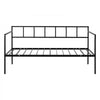 VEVOR Twin Daybed Metal Twin Size Day Bed Frame with Under-Bed Storage, for Living Room Bedroom Guest Room, Space Saving, Heavy-Duty Metal Sofa Bed Support, Easy Assembly, Without Trundle, Black