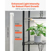VEVOR DIY Plant Shelf with Grow Lights, 71 in Tall Indoor Plant Stand with Wheels, 192W 5000K Full Spectrum Grow Lights, Heavy Duty Metal Plants Display Rack, Flower Pot Holder for Seed Starting