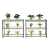 VEVOR DIY Plant Shelf with Grow Lights, 71 in Tall Indoor Plant Stand with Wheels, 192W 5000K Full Spectrum Grow Lights, Heavy Duty Metal Plants Display Rack, Flower Pot Holder for Seed Starting