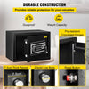 VEVOR Safe Box, 0.8 CU.FT Fingerprint Safe Box for Money with 2 Keys & Digital Keypad, Q235 Steel Safe Box for Storing Cash, Jewelry, Pistols, Documents, Watches in Home & Office & Hotel