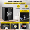 VEVOR Safe Box, 2.1 CU.FT Fingerprint Safe Box for Money with 2 Keys & Digital Keypad, Q235 Steel Safe Box for Storing Cash, Jewelry, Pistols, Documents, Watches in Home & Office & Hotel