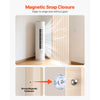 VEVOR Accordion Door, 47 x 78 inch, Blackout Fabric Folding Magnetic Door Curtain, with Hanging Hooks, Interior Room Divider for Doorways, Closets, Bedrooms, Bathrooms, Living Rooms, Beige, 1 Panel