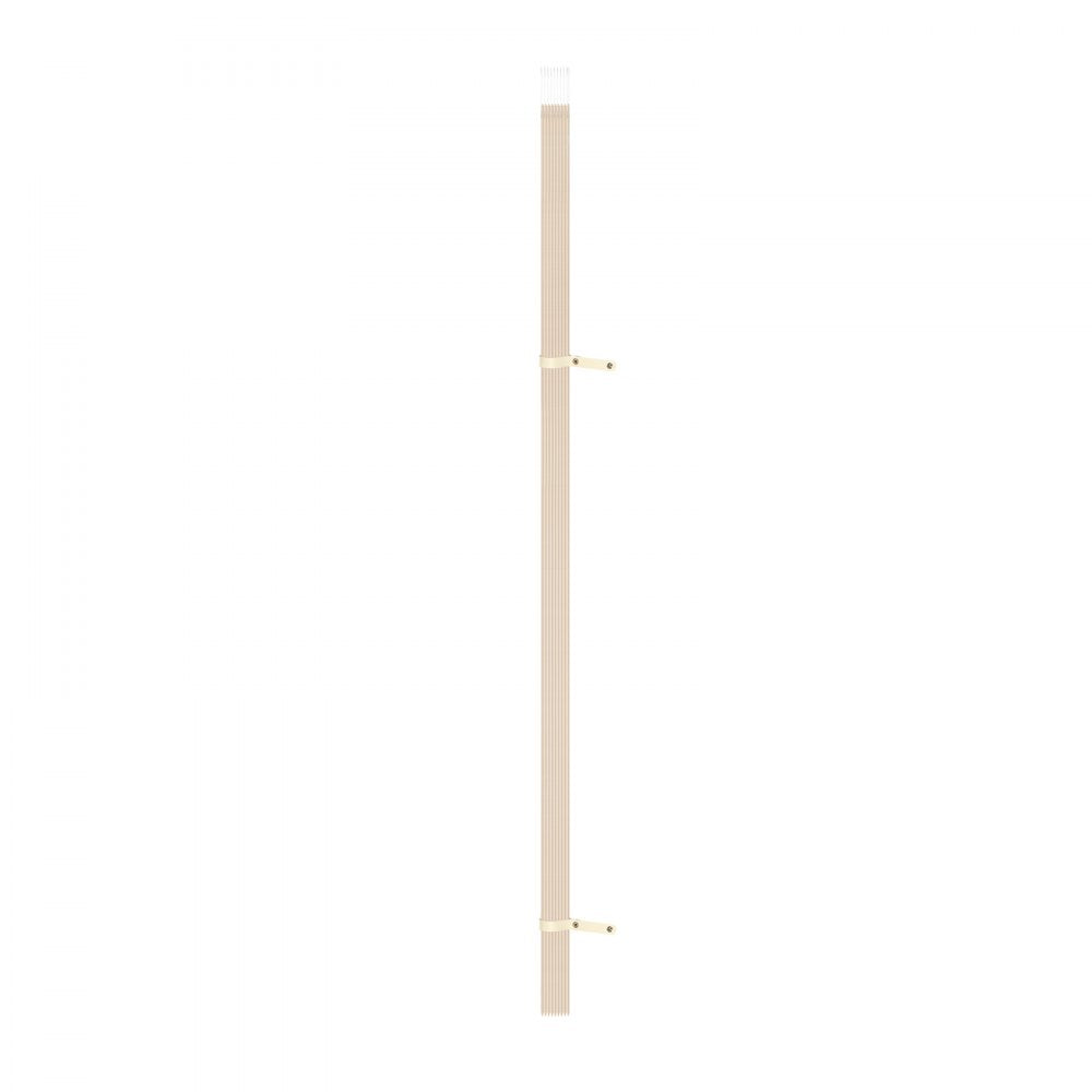 VEVOR Accordion Door, 47 x 78 inch, Blackout Fabric Folding Magnetic Door Curtain, with Hanging Hooks, Interior Room Divider for Doorways, Closets, Bedrooms, Bathrooms, Living Rooms, Beige, 1 Panel