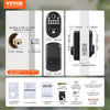 VEVOR Fingerprint Door Lock, with Fingerprint/Keypad Code/Key, One-Time and Anti-Peeking Password, Silent Mode, Constant Unlock Mode, Aluminum Alloy Panel, Electronic Keypad Deadbolt for Entry Doors