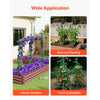 VEVOR Garden Stakes, 50 Pack, 46.06 inch, Plastic Coated Metal Tomato Stakes, Garden Sticks for Plants Support, with Pointed End and Non-Slip Bumps for Growing Climbing Plants, Outdoor Vegetables