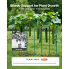 VEVOR Garden Stakes, 50 Pack, 57.28 inch, Plastic Coated Metal Tomato Stakes, Garden Sticks for Plants Support, with Pointed End and Non-Slip Bumps for Growing Climbing Plants, Outdoor Vegetables