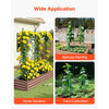 VEVOR Garden Stakes, 50 Pack, 57.28 inch, Plastic Coated Metal Tomato Stakes, Garden Sticks for Plants Support, with Pointed End and Non-Slip Bumps for Growing Climbing Plants, Outdoor Vegetables