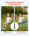 Adjustable seat height range (belt and platform swings)