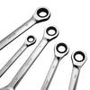 VEVOR Combination Wrench Set, 8-Piece Ratcheting Wrench Set with Organizer Rack, Cr-V Steel Wrench Set Metric 8 mm to 19 mm, Ideal for General Household, Garage, Workshop, Auto Repairs, Emergency