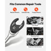 VEVOR Crowfoot Wrench Set, 3/8" Drive, 20-Piece Metric and SAE Size Flare Nut Crows Foot Wrenches, with Storage Case, Dual Size Markings on Tools and Case, for Auto Maintenance