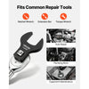 VEVOR Crowfoot Wrench Set, 1/2" Drive, 14-Piece SAE 1-1/16" to 2" Crows Foot Wrenches, with Storage Tray, Dual Size Markings on Tools and Tray, for Auto Maintenance or Repairs