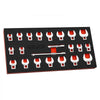 VEVOR Crowfoot Wrench Set, 3/8" Drive, 22-Piece Metric and SAE Size Crows Foot Wrenches, Cr-Mo Alloy Steel, with Storage Tray, Dual Size Markings on Tools and Tray, for Auto Maintenance or Repairs