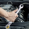 VEVOR Flex-Head Ratcheting Wrench Set, 8-piece Combination Wrench Set with Roll-up Pouch, Cr-V Steel Flexible Ratcheting Wrench Set SAE 5/16" to 3/4", Ideal for General Household, Workshop, Garage