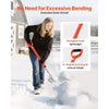 VEVOR Snow Shovel for Driveway, 14 in Wide Aluminum Alloy Snow Shovel with D-shaped Handles, Large Capacity Snowplow Shovels, Lightweight Snows Removal Tool for Garden Car Camping