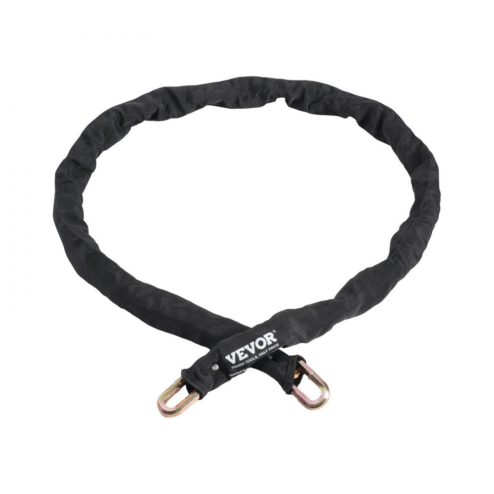 VEVOR Bike Chain Lock, 5.91 Ft Security Bicycle Chain Lock, Heavy Duty Metal Steel Anti-Theft High Security Bike Locks, Perfect for Bike, Motorcycle, Scooter, Bicycle, Door, Fence, Gate, 9.5mm, Black