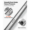 VEVOR Heavy Duty Drawer Slides, 32 inch 265 lbs Load Side Mount Rails, for Cabinets, Kitchen, Workbench, RV, 3-Fold Full Extension Ball Bearing Rails, Carbon Steel, with Screws & Nuts, 1 Pair