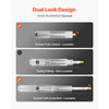 VEVOR 1 Pair Full Extension Drawer Slides 18 20 22 28 30 32 36 38 40 44 48 52 56 60 in, 500 lbs Load Capacity Locking Drawer Slides, Ball Bearing with Lock Side Mount Drawer Slide Rail