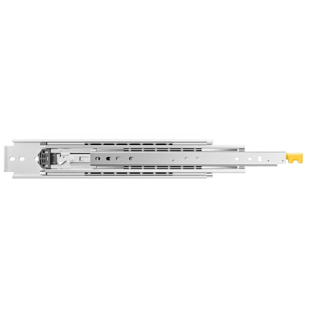 VEVOR Heavy Duty Drawer Slides, 1 Pair 30inch Locking Drawer Slides, 500lbs Load Capacity, Side Mount Ball Bearing Drawer Glides, Full Extension Industrial Locking Rail