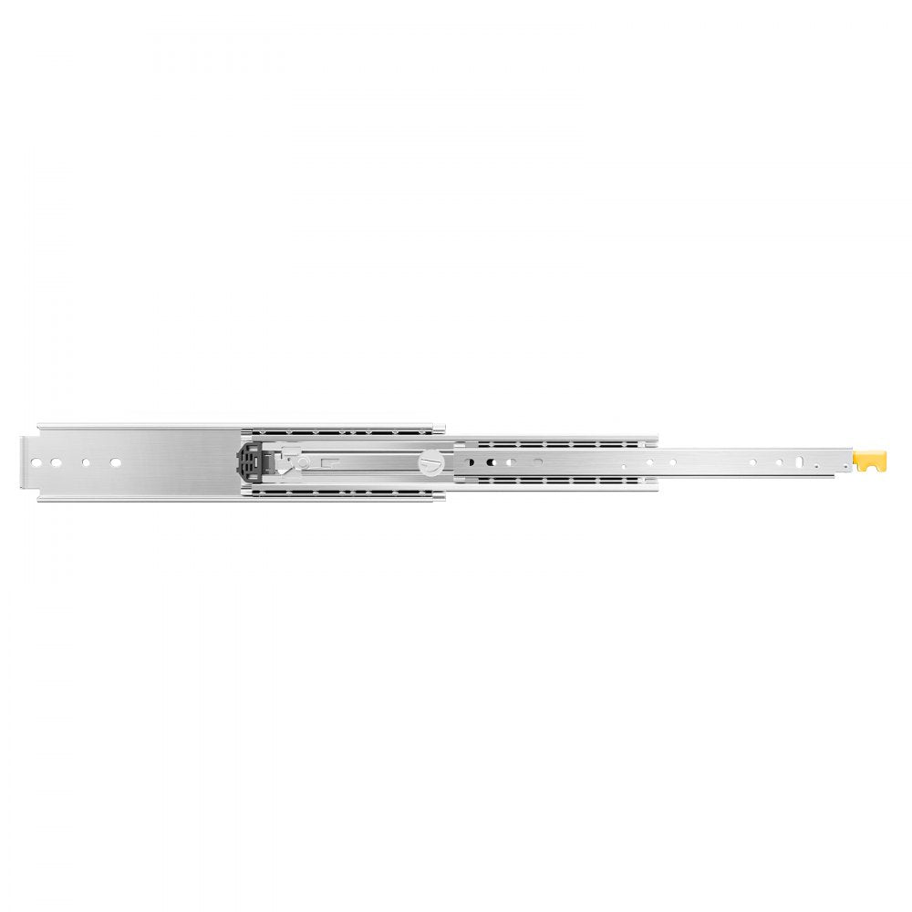 VEVOR 1 Pair Full Extension Drawer Slides 18 20 22 28 30 32 36 38 40 44 48 52 56 60 in, 500 lbs Load Capacity Locking Drawer Slides, Ball Bearing with Lock Side Mount Drawer Slide Rail