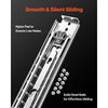 VEVOR Drawer Slides, 1 Pair 36inch Locking Drawer Slides, 500lbs Load Capacity, Side Mount Ball Bearing Drawer Glides, Long Full Extension Drawer Slide