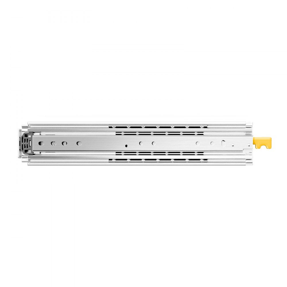 KFFKFF Set of Two Drawer Rails, Sizes Varying from 16 to 60 inches, 500 lbs Weight Tolerance, Lockable Ball Bearing Side Mounted Drawer Slide Rail