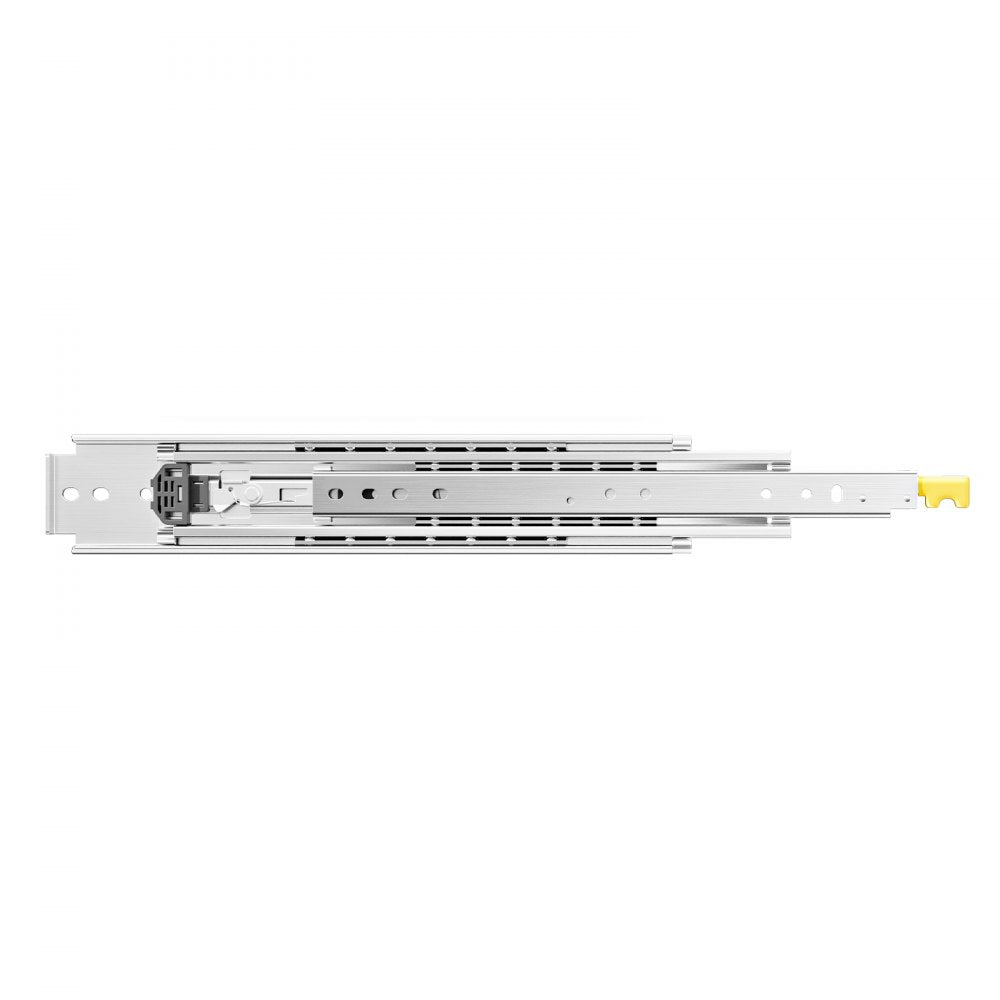 KFFKFF Set of Two Drawer Rails, Sizes Varying from 16 to 60 inches, 500 lbs Weight Tolerance, Lockable Ball Bearing Side Mounted Drawer Slide Rail