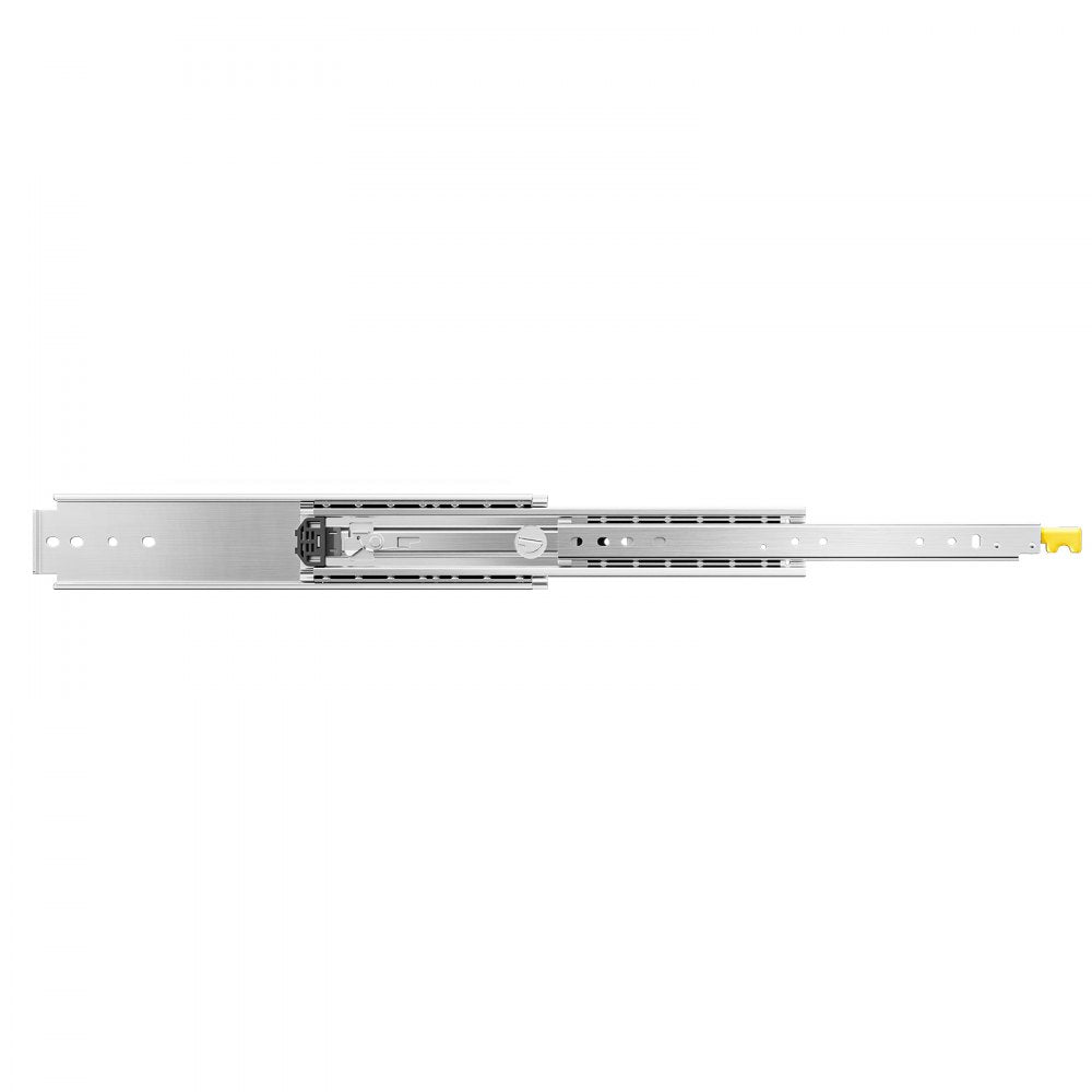 KFFKFF Set of Two Drawer Rails, Sizes Varying from 16 to 60 inches, 500 lbs Weight Tolerance, Lockable Ball Bearing Side Mounted Drawer Slide Rail