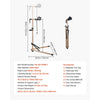 VEVOR Bike Repair Stand, 88 lb Heavy-duty Bicycle Work Stand with 41.3-59.8 in Adjustable Height & Magnetic Tool Tray, Foldable Bicycle Maintenance Rack, Shop Home Mechanics for Mountain & Road Bike