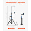 VEVOR Bike Repair Stand, 66 lb Heavy-duty Bicycle Work Stand with 32.8-56.6 in Adjustable Height & Magnetic Tool Tray, Foldable Bicycle Maintenance Rack, Shop Home Mechanics for Mountain & Road Bike