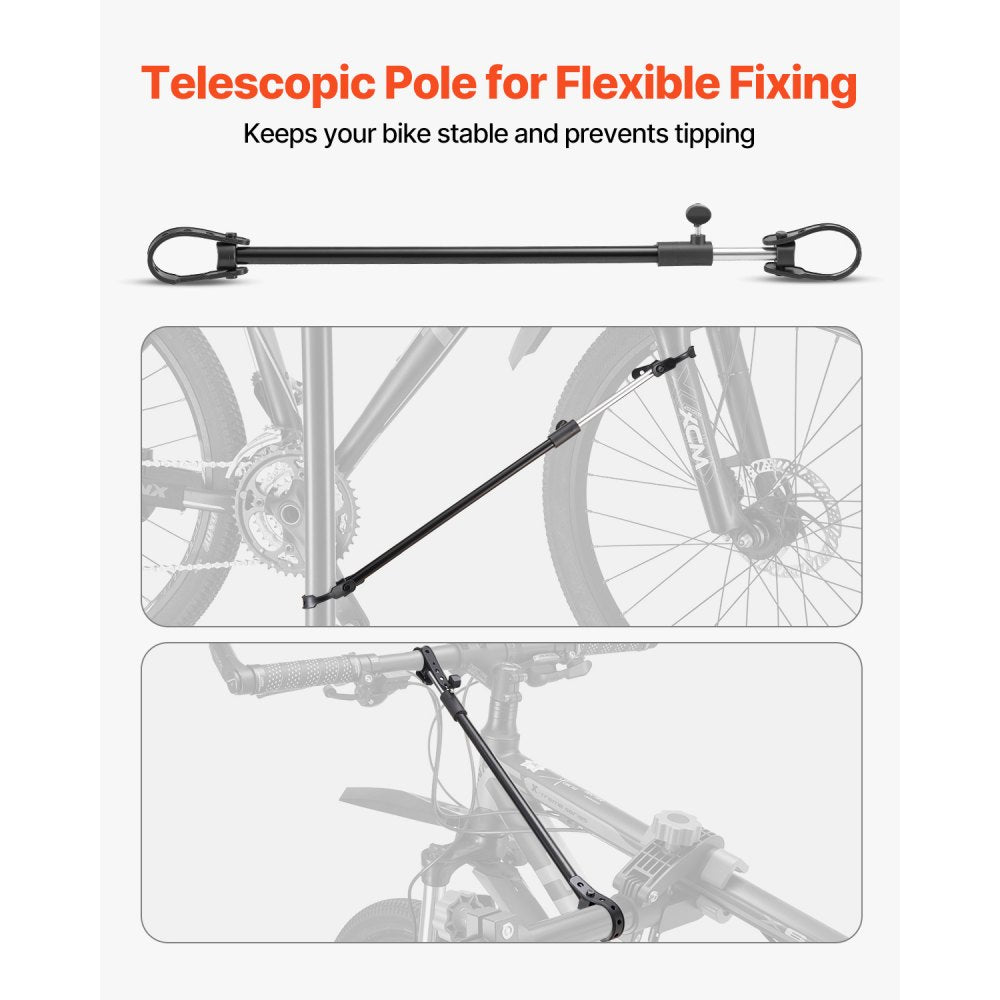 VEVOR Bike Repair Stand, 66 lb Heavy-duty Bicycle Work Stand with 32.8-56.6 in Adjustable Height & Magnetic Tool Tray, Foldable Bicycle Maintenance Rack, Shop Home Mechanics for Mountain & Road Bike