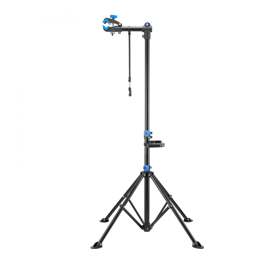 VEVOR Bike Repair Stand, 66 lb Heavy-duty Bicycle Work Stand with 32.8-56.6 in Adjustable Height & Magnetic Tool Tray, Foldable Bicycle Maintenance Rack, Shop Home Mechanics for Mountain & Road Bike
