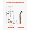 VEVOR Bike Repair Stand, Max. 110 lb Heavy-duty Bicycle Work Stand with 40.3-59.4 in Adjustable Height & Large Tool Tray, Foldable Ebike Maintenance Rack, Shop Home Mechanics for Mountain Road Bike