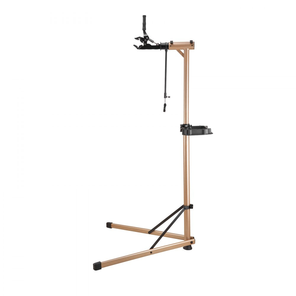 VEVOR Bike Repair Stand, Max. 110 lb Heavy-duty Bicycle Work Stand with 40.3-59.4 in Adjustable Height & Large Tool Tray, Foldable Ebike Maintenance Rack, Shop Home Mechanics for Mountain Road Bike
