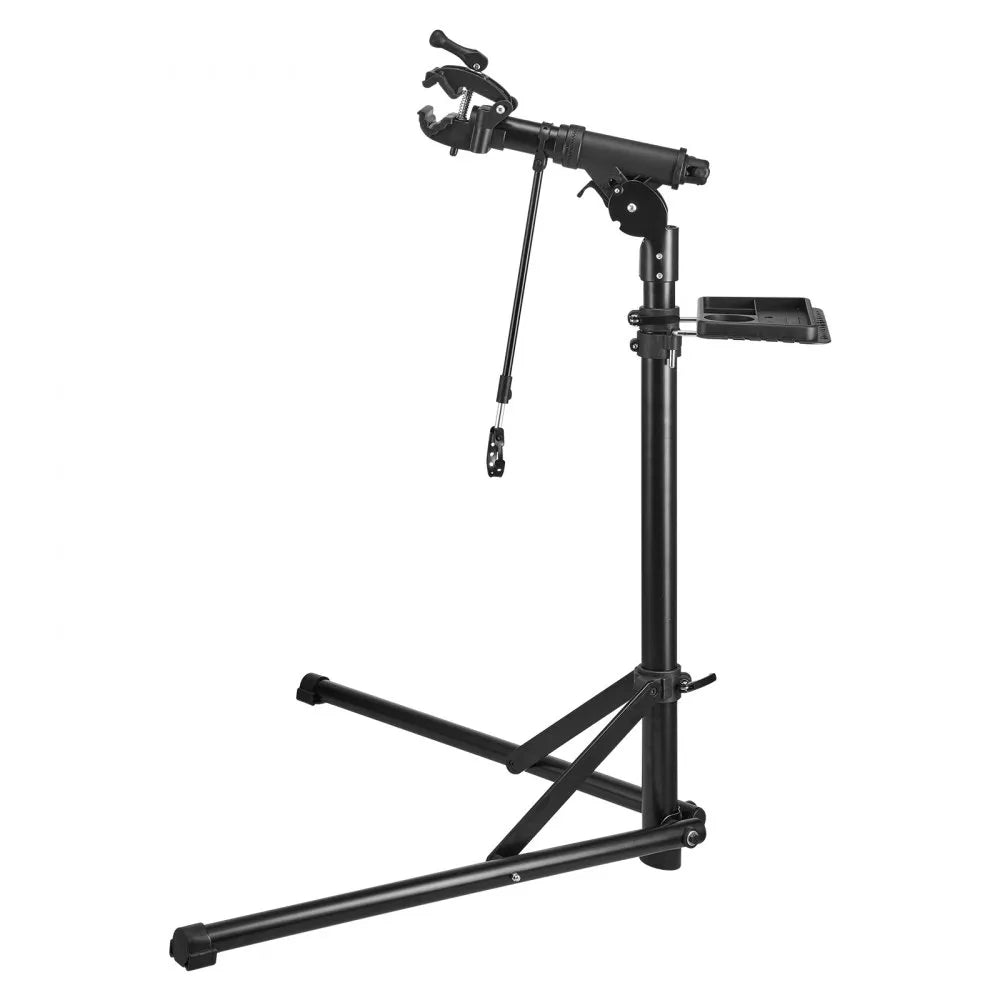 VEVOR Bike Repair Stand, 85 lb Heavy-duty Bicycle Work Stand with 40.7-64.1 in Adjustable Height & Magnetic Tool Tray, Foldable Bicycle Maintenance Rack, Shop Home Mechanics for Mountain & Road Bike