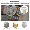 VEVOR Curb Ramp, 2.6" Rise Rubber Driveway Ramps, Heavy Duty 33069 lbs Weight Capacity Threshold Ramp, Curbside Bridge Ramps for Loading Dock Garage Sidewalk, Expandable Full Ramp Set