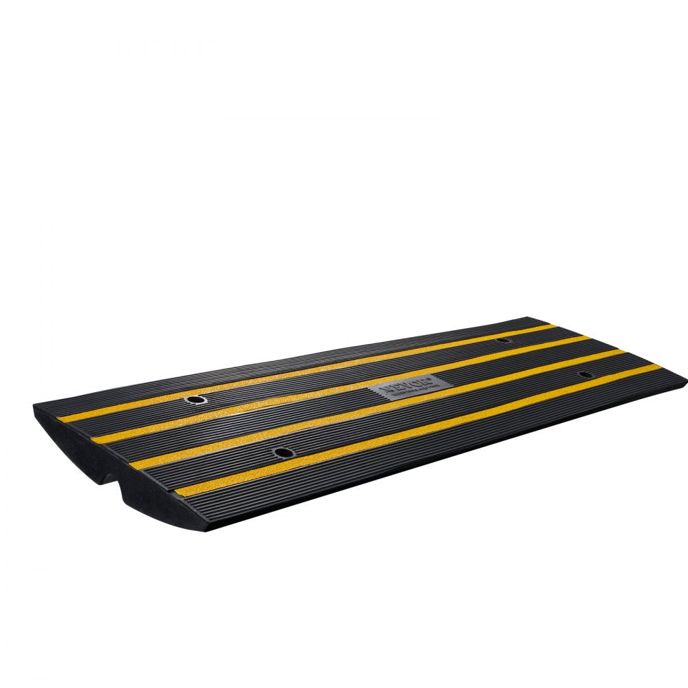 VEVOR Curb Ramp, 2.6" Rise Rubber Driveway Ramps, Heavy Duty 33069 lbs Weight Capacity Threshold Ramp, Curbside Bridge Ramps for Loading Dock Garage Sidewalk, Expandable Full Ramp Set